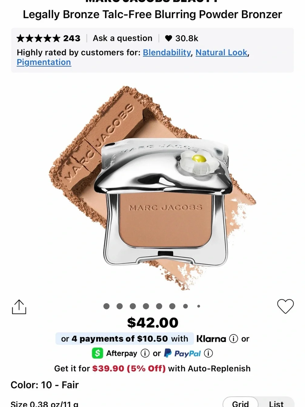 Marc Jacobs bronzer